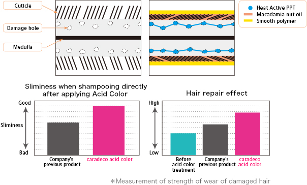 Repair of damaged hair