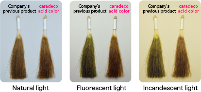Natural Light Fluorescent light Incandescent light