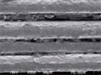 Fiber wax applied to hair